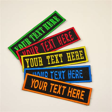 Custom Personalized Embroidered Name Patch Small Velcro Or Etsy