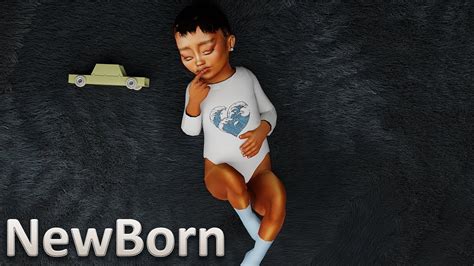 🍼 Sims 4 Cas Newborn Baby Cc Folder And Sim Download Youtube