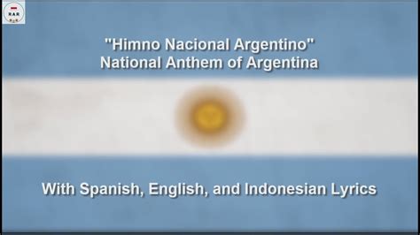 Himno Nacional Argentino National Anthem Of Argentina With Lyrics