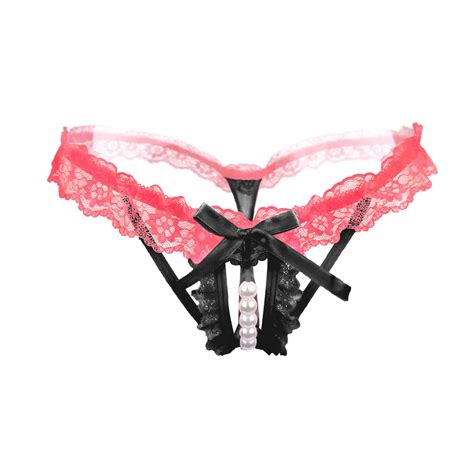 Buy Hollow Pearls Underwear Womens Lace Sexy Thong