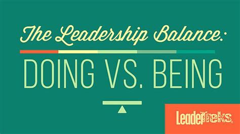 The Leadership Balance Doing Vs Being Lessons Series Download