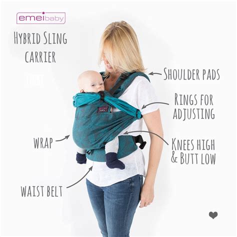 Emeibaby Hybrid Wrap Conversion Baby Carrier Full Lady Bug