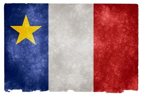 Acadian Grunge Flag Free Photo