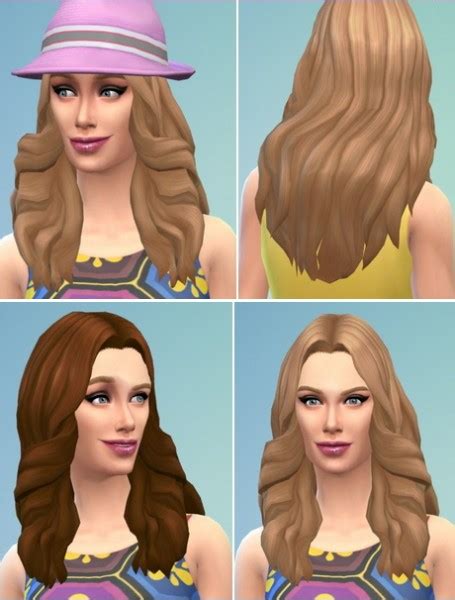 Birksches Sims Blog Fancy Waves Hair Sims 4 Hairs