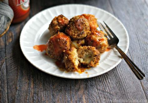 These almond flour fritters are: Blue Cheese Filled Buffalo Chicken Meatballs (low carb ...