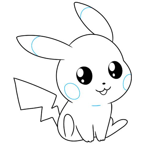 How To Draw A Cute Chibi Pikachu Pokémon Really Easy Drawing Tutorial