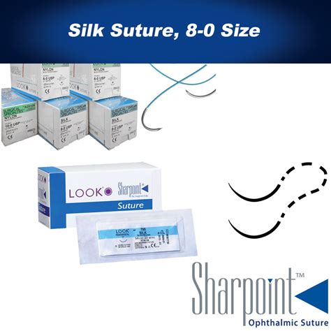 Silk Suture 8 0 Size