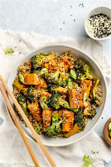 Broccoli Tofu Stir Fry Ready In 15 Minutes Simply Quinoa