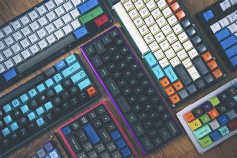 Hd Wallpaper Black Rgb Gaming Keyboard Colorful Neon Computer