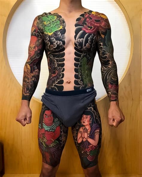japanese bodysuit tattoo by stateofgracetaki on chazuke japaneseink japanesetattoo irezumi