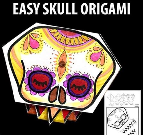 Halloween Special Easy To Build Skull Origami For Kids By Krokotak