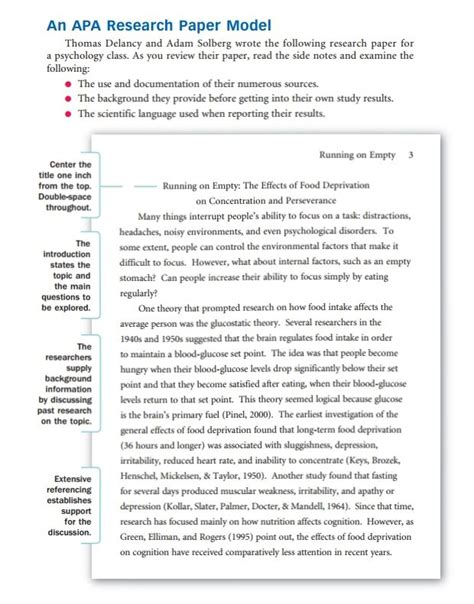 This is only a sample, to get your own. Research Paper Example In Apa - EasyBib Guide to Citing and Writing in APA Format