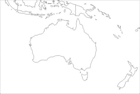 Mapa De Oceanía Político Físico Y Mudo Descargar E Imprimir Mapas