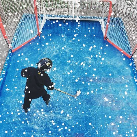 Then, all you have to do is fill it with water and wait for it to freeze over. 15' x 24' Inflatable Backyard Ice Rink | Backyard ice rink ...
