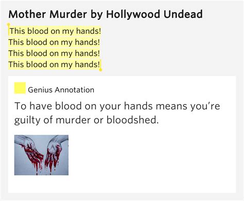 This Blood On My Hands This Blood On My Hands Mother Murder