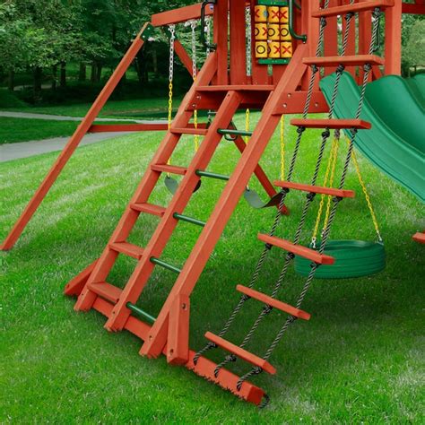Gorilla Playsets Sun Palace Ii Residential Wood Playset With Slide In