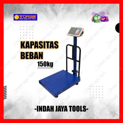 Jual Tora Timbangan Duduk 150 Kg Digital Platform Scale Rail Pengukur