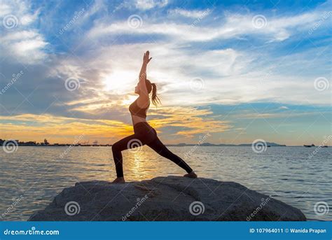 Healthy Yoga Woman Lifestyle Exercising Vital Meditate And Energy Yoga