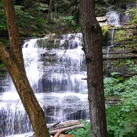 Gorgeous Waterfall Tioga State Forest Pennsylvania Hiking