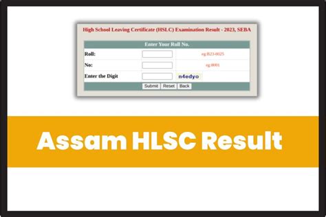 Assam Hslc Result Out Seba Class Th Result Live