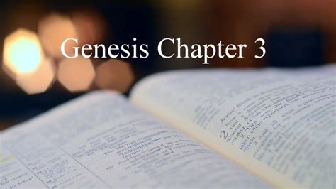 The Bible Genesis Chapter 3 Youtube