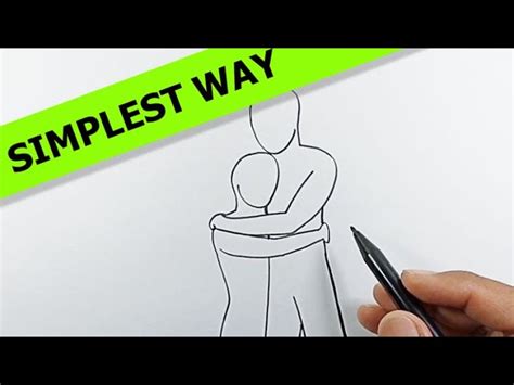 How To Draw People Hugging Simple Drawing Ideas Easy Drawings Dibujos Faciles Dessins