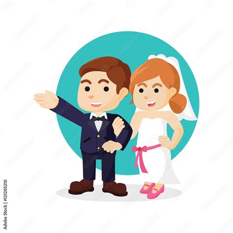 Married Couple Holding Hand Stock Vector Adobe Stock
