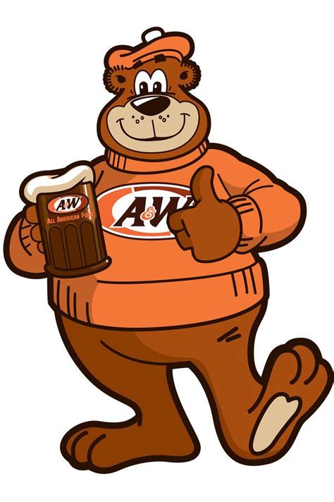 A W Root Beer bear アメリカンイラスト イラスト 海外 イラスト
