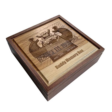 square keepsake box personalized walnut with hickory mad tree woodcrafts®