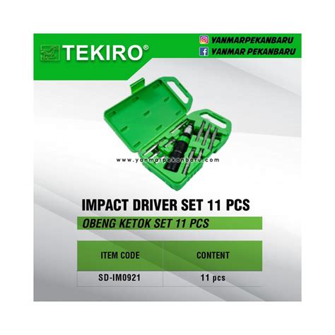 Impact Driver Set Pcs Obeng Ketok Set Pcs Tekiro Yanmar