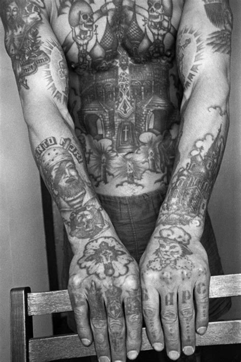 Russian Criminal Tattoos By Sergei Vasiliev Between 1948 To 2005