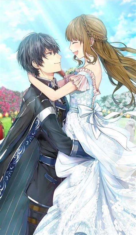 Cute Anime Couple Kissing Wedding ~ Anime Girl