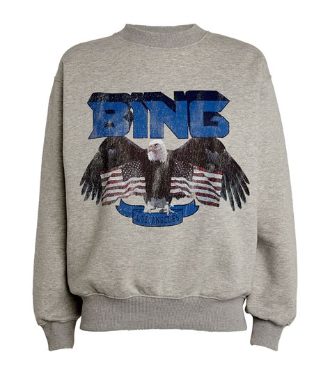 Womens Anine Bing Grey Eagle Sweatshirt Harrods Countrycode