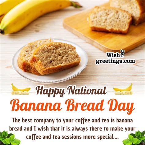 National Banana Bread Day Messages Wish Greetings