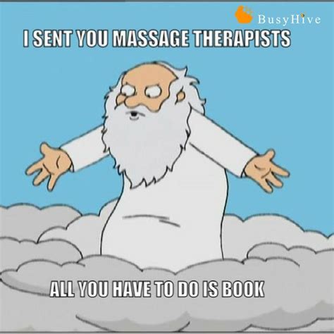 My mom advised me a massage therapy! Some people believe massage therapist were sent from ...