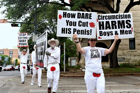 Bloodstained Men Group Protests Circumcision On The Drag The Daily Texan