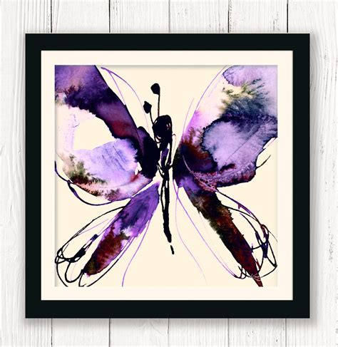 Large Abstract Butterfly Wall Print Gallery Wall Art Etsy
