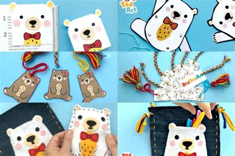 Red Ted Crafts For Kids Red Ted Art Kids Crafts Paper Crafts For