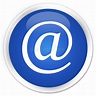 Email Address Icon Premium Blue Round Button Stock Illustration ...