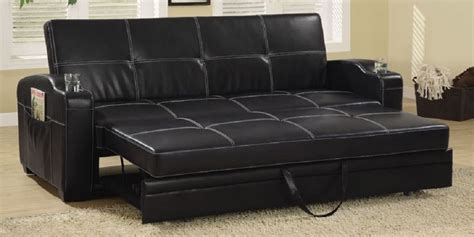 Modern Black Leather Sleeper Sofa Sofa Design Ideas