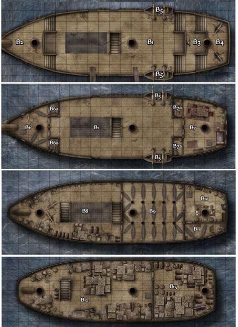 Pin By Snarkyjohnny On Ship Maps Dungeon Maps Fantasy Map Tabletop