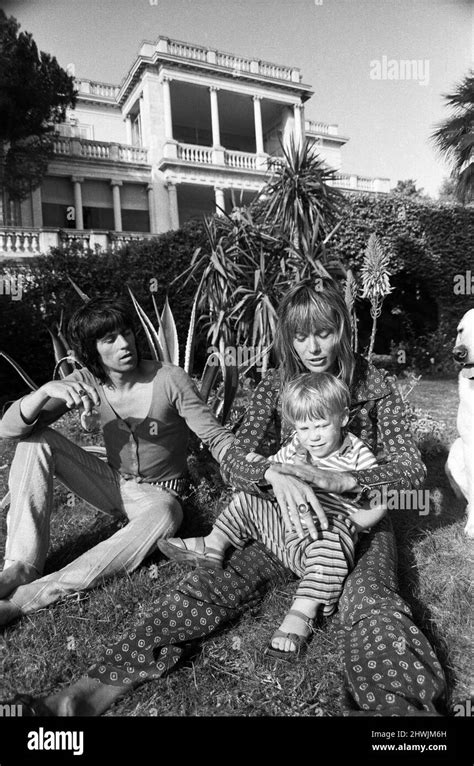 Keith Richard And Anita Pallenberg At Their Home The Rented Villa
