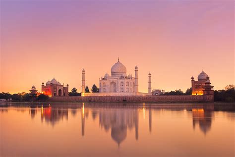 Wallpaper Taj Mahal Mosque India Agra Uttar Pradesh Evening Cities