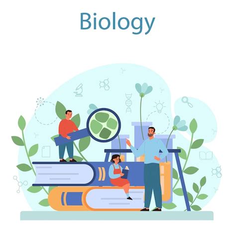 Premium Vector Biology School Subject Concept Botany Lesson