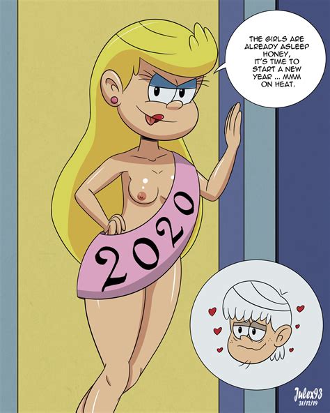 Rule 34 Aged Up Blonde Hair Breasts Dialogue Female Lola Loud New Year Speech Bubble Straight