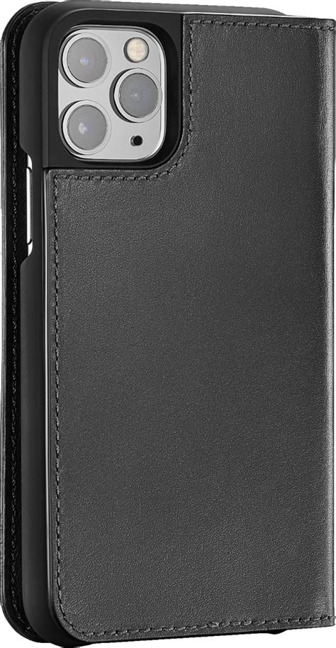 Best Buy Platinum Leather Folio Case For Apple Iphone 11 Pro Black