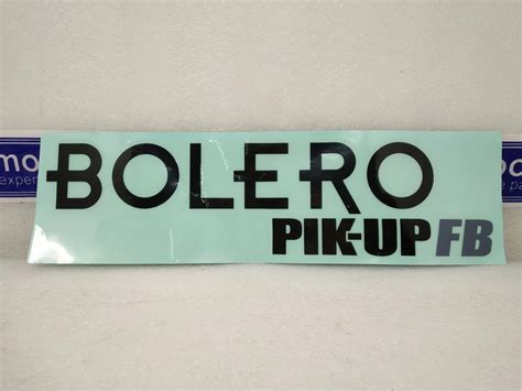 Decal Bolero Pik Up Fb X 2 Mahindra 0108ef0660n Compatibility