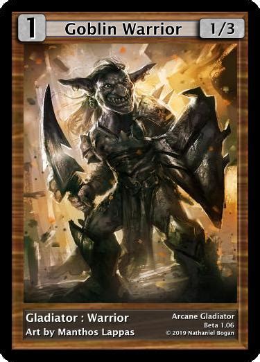 Goblin Warrior Arcane Gladiator Tcg By Manthoslappas On Deviantart