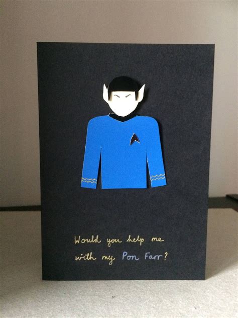 Star Trek Valentines Card Star Trek Greetings Card Etsy