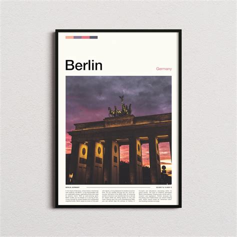 Berlin Print Berlin Poster Berlin Wall Art Germany Art Print Berlin